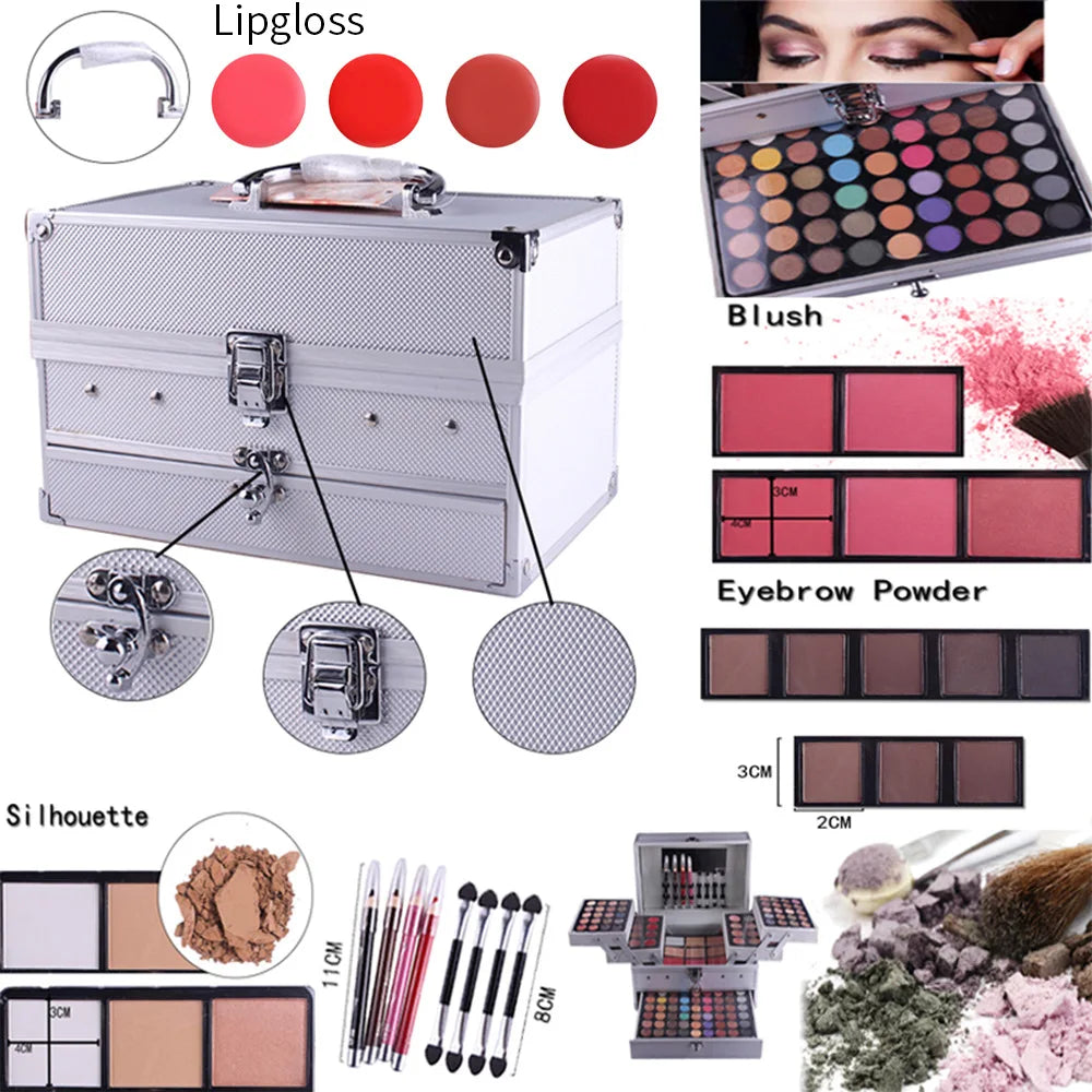 Miss Rose Makeup Case Gift Set Kit